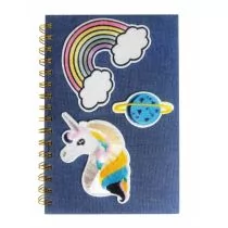 Starpak Notes Na Spirali Jeansowy Jednorożec  453590 - Szkolne artykuły papiernicze - miniaturka - grafika 1