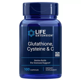 Life Extension L-Glutation + L-Cysteina + Witamina C (100 kaps.) - Suplementy naturalne - miniaturka - grafika 1
