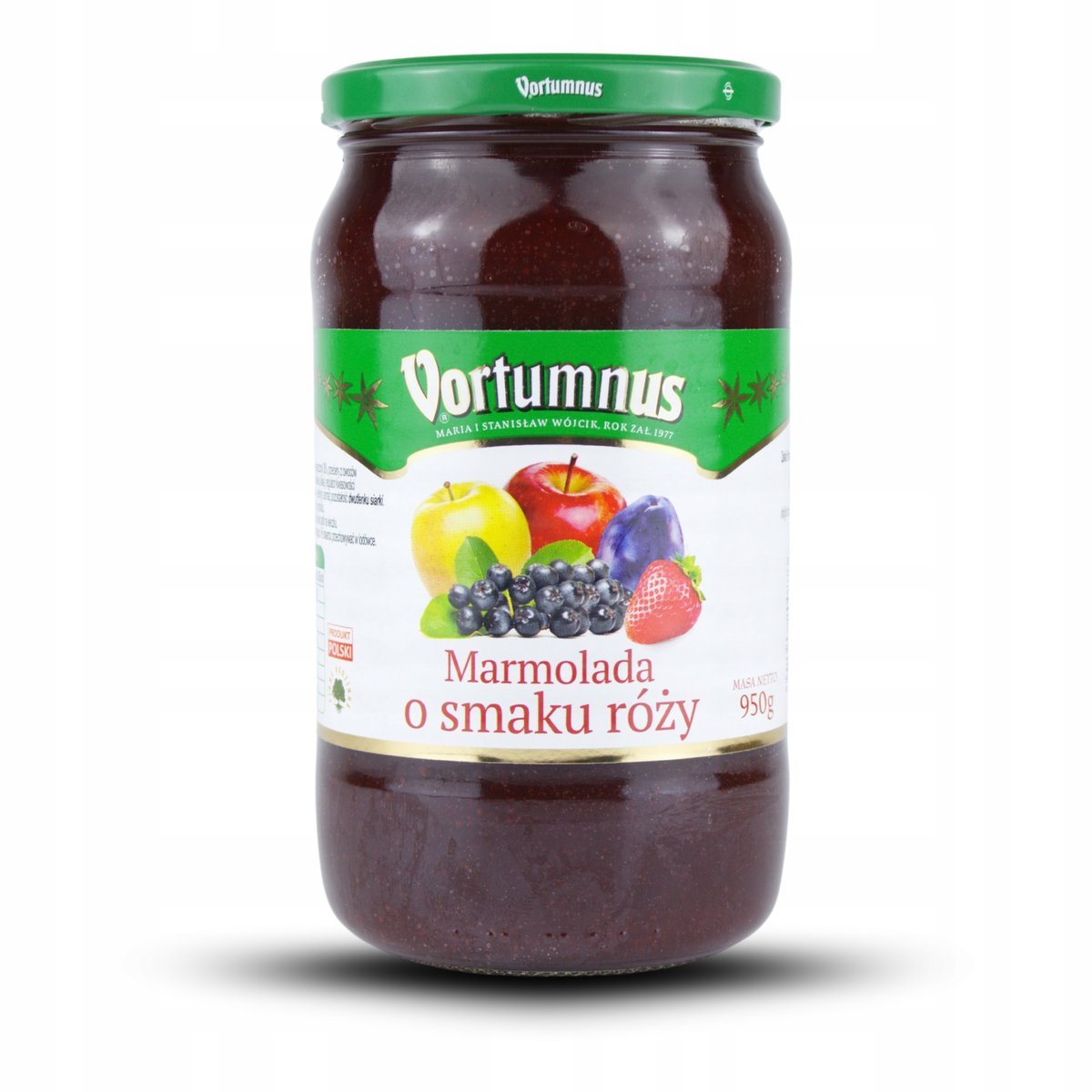 MARMOLADA O SMAKU RÓŻY TWARDA VORTUMNUS 950G