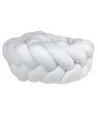 Ochraniacze do łóżeczka - Warkocz Ochraniacz do łóżeczka typu kłos "Welur Biały" 240 cm - miniaturka - grafika 1