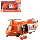 Samoloty i helikoptery - Helikopter Ratunkowy Lpr Wyciągarka Transportowy Dźwięk Światło - miniaturka - grafika 1