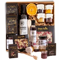 Herbata - Kosz Prezentowy Zestaw Herbata Kawa Box Upominek Czekolada Syrop Urodziny - miniaturka - grafika 1