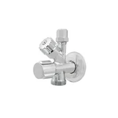 Zawory i kraniki - Zawór kątowy 1/2 x 3/8 x 3/4" kombinowany Bono - miniaturka - grafika 1