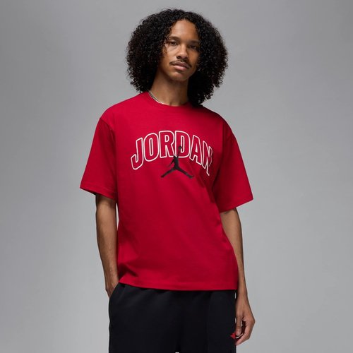 Koszulka męska Air Jordan Brooklyn Arch Logo T-shirt Gym Red - IB7347-687-L