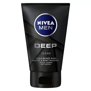 NIVEA NIVEA MEN Żel do mycia twarzy i zarostu Deep  100ml SO_110680 - Kosmetyki do pielęgnacji twarzy męskie - miniaturka - grafika 1