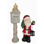 Ozdoby bożonarodzeniowe - Figura mikołaj z latarnią 25 x 57 x 21 cm - miniaturka - grafika 1