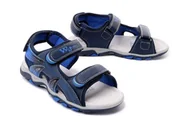 Buty dla dziewczynek - WOJTYŁKO 5S22310 granat, sandały dziecięce, rozmiary 31-36 - Wojtyłko - miniaturka - grafika 1