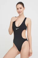 Stroje kąpielowe - Nike jednoczęściowy strój kąpielowy Wild kolor czarny miękka miseczka - miniaturka - grafika 1