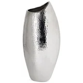 Wazony i flakony - Wazon Z Dolomitu Erna Glamour 20X13X46 Srebrny - miniaturka - grafika 1