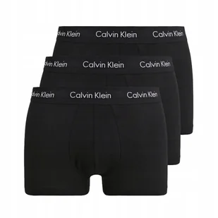 Calvin Klein CK Czarne Bokserki Męskie Majtki Bawełniane z Gumką r. M - Majtki męskie - miniaturka - grafika 1