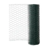 Akcesoria do ogrodzeń - Siatka heksagonalna 1x5 m zielona Lustan - miniaturka - grafika 1