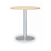 Stoły i stoliki do biura - B2B Partner Stolik wysoki Filip II, średnica 800 mm, szara podstawa, płyta brzoza 423208 - miniaturka - grafika 1