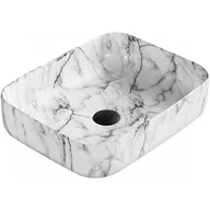 Umywalki - Mexen Carla umywalka nablatowa 50 x 39 cm biała kamień - 21555093 - miniaturka - grafika 1
