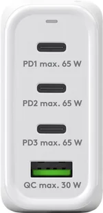 Ładowarka sieciowa 3x USB-C USB 68W Goobay BIAŁA - Ładowarki do telefonów - miniaturka - grafika 4