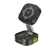 Ładowarki do telefonów - UGREEN Qi2 2w1 W702 Genshin Impact Series do Iphone, AirPods, 25W + kabel USB-C 1m Czarny - miniaturka - grafika 1