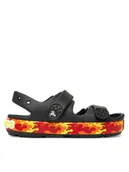 Buty dla chłopców - Crocs Sandały Crocband Cruiser Flames Sandal Kids 211268 Czarny - miniaturka - grafika 1