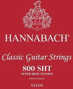 Hannabach 652398 struny do gitary klasycznej seria 800 Super High Tension posrebrzane - 3-częściowy bas 652398 - Struny gitarowe  - miniaturka - grafika 1