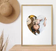 Ramki na zdjęcia - Ramka Na Zdjęcia Serce Ramka Z Passe Partout 30X40 Cm - miniaturka - grafika 1