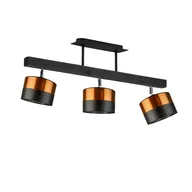 Lampy sufitowe - Drewniany 3-płomienny plafon sufitowy regulowany HOLLYWOOD ECO - miniaturka - grafika 1