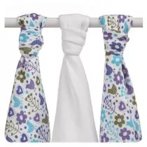XKKO Bambusowe pieluchy XKKO BMB 70x70 - Flowers&Birds Boys MIX BMB070044 - Akcesoria do karmienia - miniaturka - grafika 1
