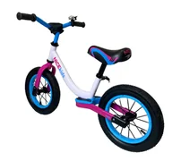 Rowerki biegowe - Rowerek biegowy 12' NICEkids WHITE PINK BW-1199 - miniaturka - grafika 1