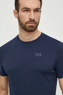 Bielizna sportowa męska - Helly Hansen t-shirt funkcyjny Solen kolor granatowy 49349 - grafika 1