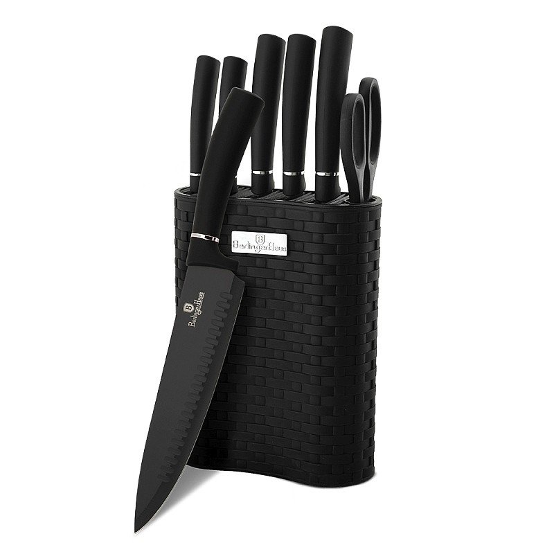 Berlinger Haus Noże kuchenne w bloku BLACK SILVER 7 szt. 5999056799417