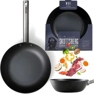 Patelnie - Skottsberg Wok Patelnia Głęboka Naczynie Ze Stali Węglowej Carbon 24 CM - miniaturka - grafika 1