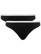 Majtki damskie - Calvin Klein Underwear Komplet 2 par stringów 000QD3788E Czarny - miniaturka - grafika 1
