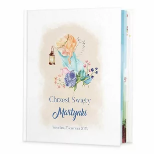 Murrano Historie opowieści biblijne z nadrukiem dla dziewczynki na chrzest KZ-HB-029 - Pamiątka Chrztu Świętego - miniaturka - grafika 1