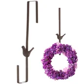 Akcesoria do drzwi - Esschert Design Uchwyt na wianek 35,5cm - miniaturka - grafika 1