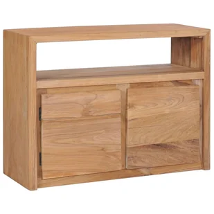 vidaXL Szafka, 80x30x60 cm, lite drewno tekowe vidaXL - Szafki do salonu - miniaturka - grafika 9