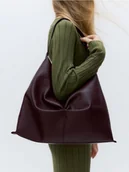 Torebki damskie - Reserved - Torebka hobo - mahoniowy - miniaturka - grafika 1