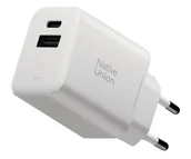 Ładowarki do telefonów - Native Union Fast GaN Charger PD 45W 2 ports white - miniaturka - grafika 1
