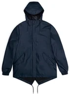 Kurtki i kamizelki sportowe damskie - Rains płaszcz przeciwdeszczowy unisex FISHTAIL JACKET W3 18010 47 NAVY S - miniaturka - grafika 1