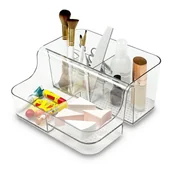 Koszyki łazienkowe - Plastikowy organizer łazienkowy na kosmetyki – Addis - miniaturka - grafika 1