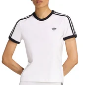 Koszulki sportowe damskie - Koszulka damska adidas Originals 3-Stripes KD3683 - biała - miniaturka - grafika 1