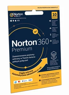 Norton 360 Premium 75GB - 10 urządzeń, 12 miesięcy - Programy antywirusowe - miniaturka - grafika 1