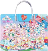 Kolorowanki, wyklejanki - Moje jednorożce. Kocham naklejać - miniaturka - grafika 1