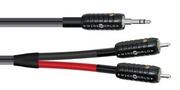 Kable - Kabel mini jack WireWorld NANO-SILVER ECLIPSE Rodzaj kabla: M-jack - 2xRCA (SEN), Długość: 2 m - miniaturka - grafika 1