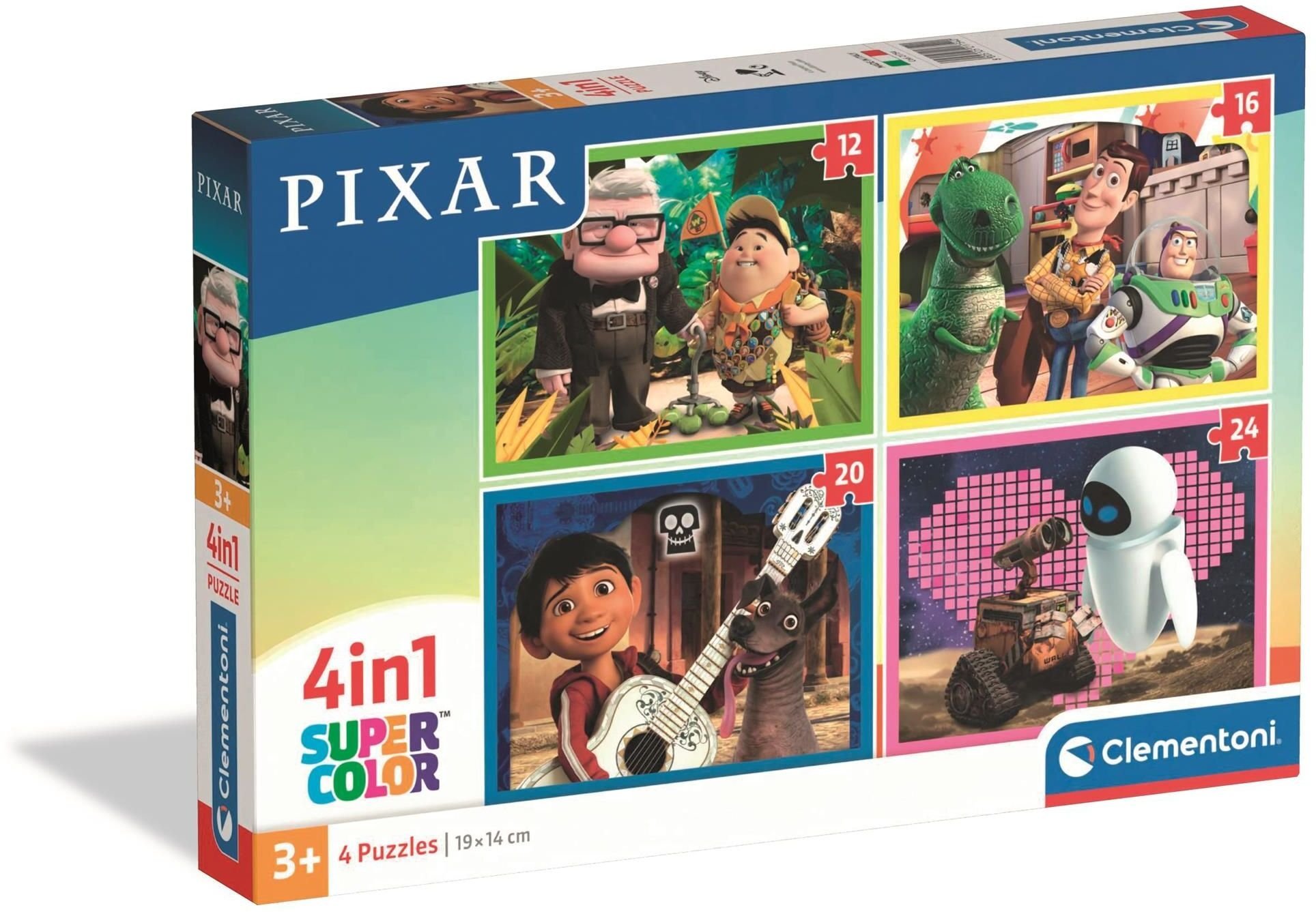 CLE puzzle 4w1 SuperKolor Pixar 21754