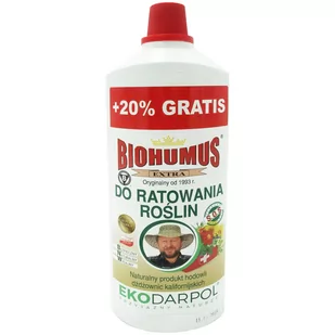 Biohumus Extra Do Ratowania Roślin 1L + 20% Gratis - Nawozy ogrodnicze - miniaturka - grafika 1