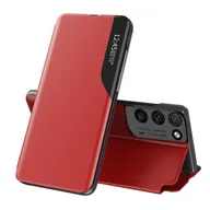 Etui i futerały do telefonów - Eco Hurtel Leather View Case elegancki futerał etui z klapką i funkcją podstawki Samsung Galaxy S21 Ultra 5G czerwony - miniaturka - grafika 1