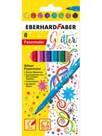 Zabawki kreatywne - Eberhard Faber Brokatowe flamastry (8 szt.) - miniaturka - grafika 1