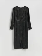 Sukienki - Reserved - Wzorzysta sukienka midi - wielobarwny - miniaturka - grafika 1