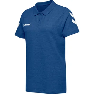 Koszulka tenisowa polo damska Hummel Go Cotton Polo Woman - Tenis ziemny - miniaturka - grafika 1