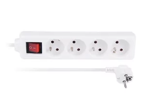 HBF Libox 4 gniazda + wyłącznik 16A IP20 LB0083-1,5 Libox 1,5m - Przedłużacze i rozgałęźniki - miniaturka - grafika 1