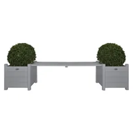 Donice - Esschert Design Esschert Design Donice połączone ławką, szare, CF33G CF33G - miniaturka - grafika 1