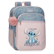 Plecaki szkolne i tornistry - Disney Joumma Bags Stitch You are magical plecaki, plecaki szkolne, plecaki dziecięce, w zestawie dekoracyjny pompon, różne przegródki, Niebieski, plecak szkolny - miniaturka - grafika 1