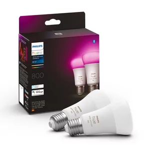 Philips Philips Hue Color A60 E27 806 lumenów - 2-pak 929002489602 - Systemy inteligentnych domów - miniaturka - grafika 2